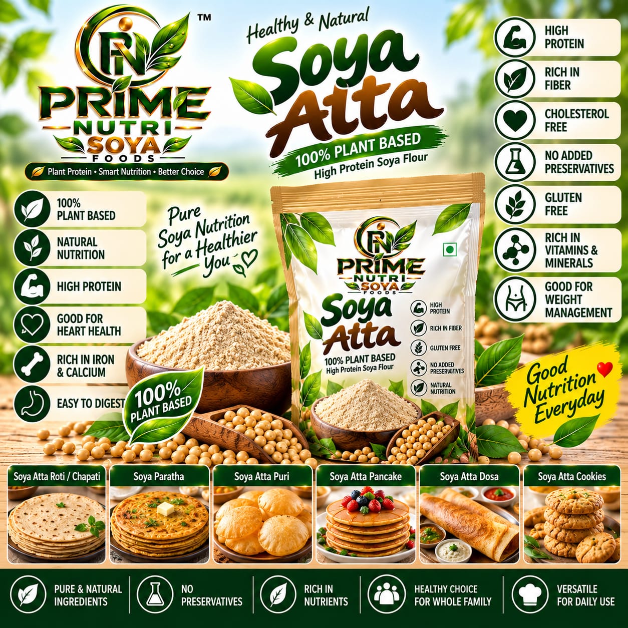 Soya Atta — Prime Nutri Soya Foods product poster