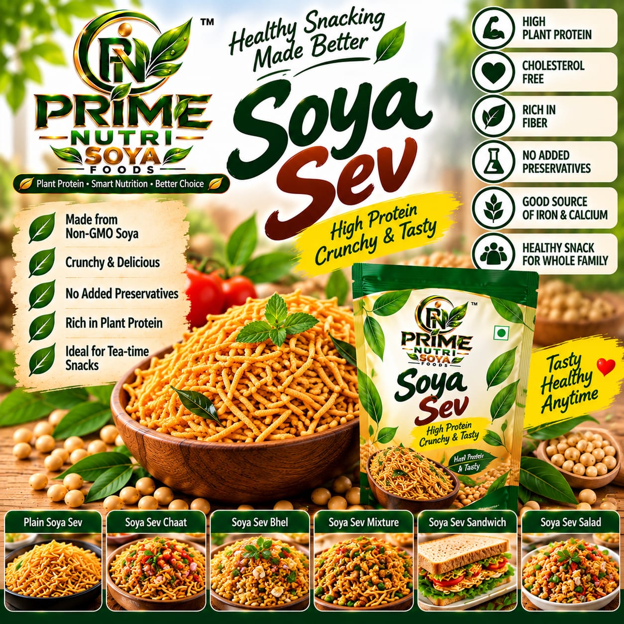 Soya Sev — Prime Nutri Soya Foods product poster